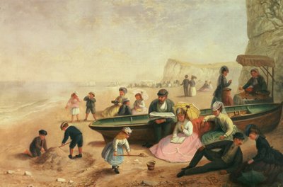 A Seaside Scene by Jane Maria Bowkett